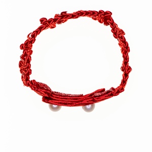 Love Is Eternal  este o brățară roșie, realizată manual în tehnica soutache.  - bijuterii - brățări - brățări împletite - Artynos.ro