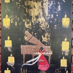 Swing with piano! - casă & stil de viață - accesorii pentru decorat casa - decorațiuni de pereți, decorațiuni suspendate - placă decorativ - Artynos.ro