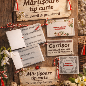 Căr�išor /martisor tip carte - bijuterii - mărțișor - Artynos.ro
