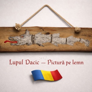 Lupul Dacic - casă & stil de viață - decorațiuni de casă - picturi murale - artă de perete din lemn - Artynos.ro