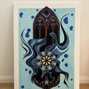 Tablou pictat manual, Arte vizuale si accesorii , Picturi, Pictura acrilica, Pictura, ARTYNOS