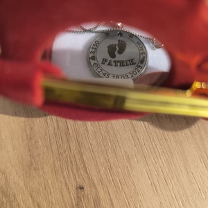 Colier personalizat gravat cu poza mesaje, Bijuterii, Coliere, Coliere cu pandantive, Gravare, pirogravură, ARTYNOS