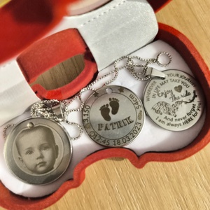 Colier personalizat gravat cu poza mesaje - bijuterii - coliere - coliere cu pandantive - Artynos.ro