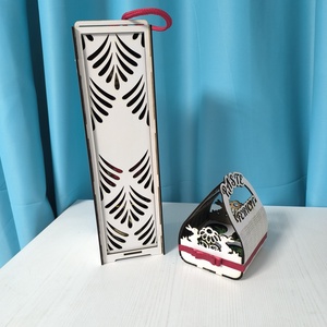 Cutie din lemn pentru sticlă  Ambalaj cadou premium, lucrat manual, personalizabil cu gravură - accessorii și unelte - lemn - cutie - Artynos.ro