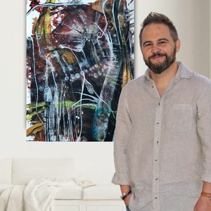 A káosz harmatcseppjei-akril festmény vásznon, Arte vizuale si accesorii , Picturi, Pictura acrilica, Altele, ARTYNOS