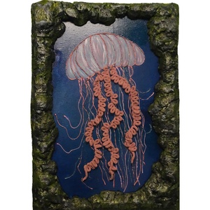 Tablou Jellyfish, Arte vizuale și accesorii , Picturi, Picturi în tehnică mixtă, Pictură, ARTYNOS