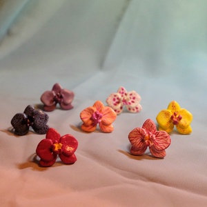 Set Cercei și Inel Orhidee - accesorii nuntă - bijuterii mireasă - cercei mireasă - Artynos.ro