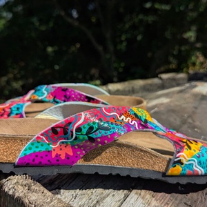 Sandale pictate manual Birkenstock  - îmbrăcăminte și modă - pantofi, papuci, șosete - sandale - Artynos.ro