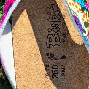 Sandale pictate manual Birkenstock  - îmbrăcăminte și modă - pantofi, papuci, șosete - sandale - Artynos.ro