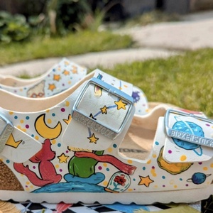 Sandale pictate Micul Print - Birkenstock - îmbrăcăminte și modă - pantofi, papuci, șosete - sandale - Artynos.ro