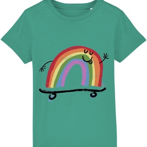 Rainbow Deck Tricou Copii, Imbracaminte si moda, Haine bebelusi si copii, Tricouri copii, Fotografie, grafica, desen, ilustratie, Tricou copii “Rainbow Deck” - medium fit, DTG print Pe tricou Stanley/Stella.

Material: Jersey sim..., ARTYNOS