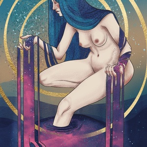 Cosmic Overflow - Fine art print - arte vizuale și accesorii  - grafică, ilustrație - grafică digitală - Artynos.ro