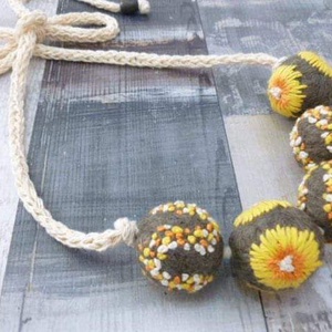 Colier , Bijuterii, Coliere, Coliere brodate, Fetruire, Broderie, ARTYNOS