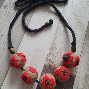 Colier , Bijuterii, Coliere, Coliere brodate, Fetruire, Broderie, ARTYNOS