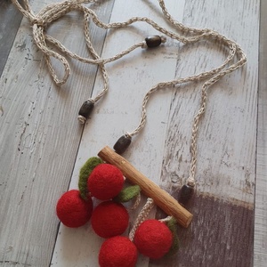 Colier cirese  - bijuterii - coliere - coliere cu pandative - Artynos.ro