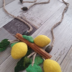 Colier lămâie  - bijuterii - coliere - coliere cu pandative - Artynos.ro
