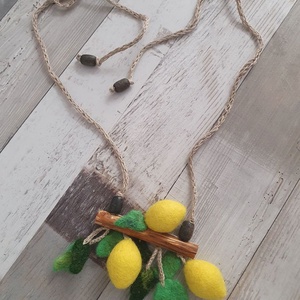 Colier lămâie  - bijuterii - coliere - coliere cu pandative - Artynos.ro