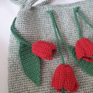 Geanta lalele  - genți și portofele - genți de mână și umăr - geantă casual - Artynos.ro