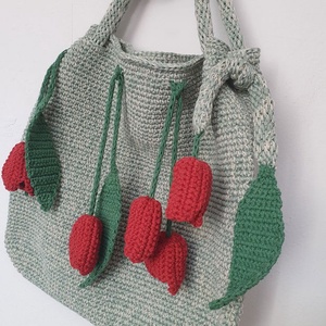 Geanta lalele  - genți și portofele - genți de mână și umăr - geantă casual - Artynos.ro