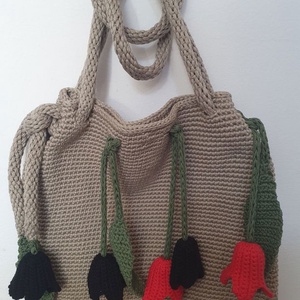 Geanta lalele  - genți și portofele - genți de mână și umăr - geantă casual - Artynos.ro