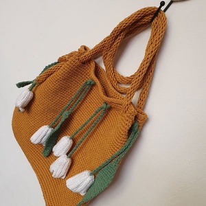 Geanta lalele  - genți și portofele - genți de mână și umăr - geantă casual - Artynos.ro