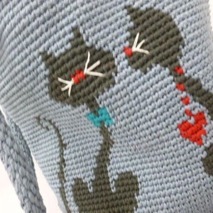 Geanta pisici amorezate  - genți și portofele - genți de mână și umăr - geantă casual - Artynos.ro