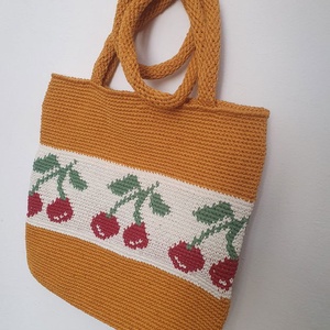 Geanta cu cirese  - genți și portofele - genți de mână și umăr - geantă casual - Artynos.ro