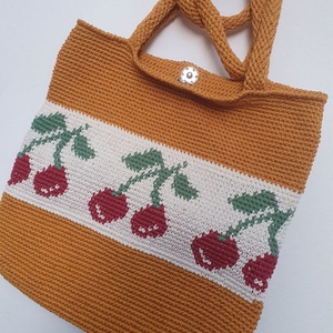 Geanta cu cirese  - genți și portofele - genți de mână și umăr - geantă casual - Artynos.ro