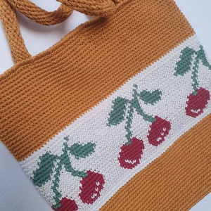 Geanta cu cirese  - genți și portofele - genți de mână și umăr - geantă casual - Artynos.ro