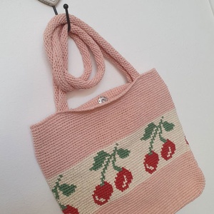 Geanta cu cirese  - genți și portofele - genți de mână și umăr - geantă casual - Artynos.ro