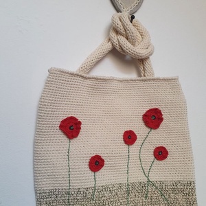 Geanta cu maci  - genți și portofele - genți de mână și umăr - geantă casual - Artynos.ro