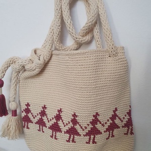 Geanta motiv traditional hora, Genti si portofele, Genti de mana si umar, Geanta casual, , ARTYNOS