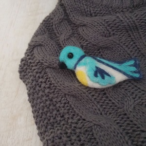 Brosa pasare - bijuterii - broșe - Artynos.ro