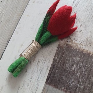 Brosa buchetel lalele , Bijuterii, Brose, Fetruire, ARTYNOS