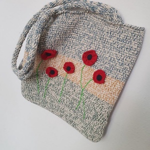 Geanta cu maci  - genți și portofele - genți de mână și umăr - geantă casual - Artynos.ro