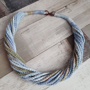 Colier multicolor , Bijuterii, Coliere, Coliere cu multiple siruri, Crosetat, ARTYNOS