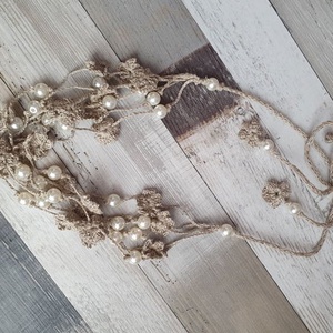 Colier cu flori , Bijuterii, Coliere, Coliere din perle, Crosetat, ARTYNOS