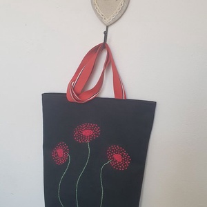 Geanta urbana , Genti si portofele, Genti de mana si umar, Geanta casual, , Geanta urbana - realizata din panza groasa, captusita in interior, prevazuta cu 3 buzunare, broderi..., ARTYNOS