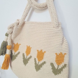 Geanta lalele  - genți și portofele - genți de mână și umăr - geantă casual - Artynos.ro