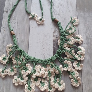 Colier cu flori  - bijuterii - coliere - coliere cu multiple șiruri - Artynos.ro