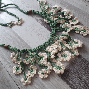 Colier cu flori  - bijuterii - coliere - coliere cu multiple șiruri - Artynos.ro