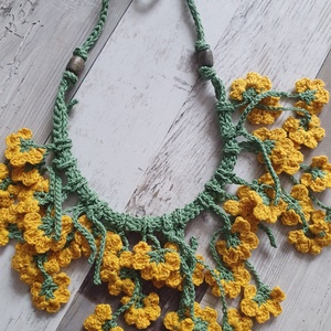 Colier cu flori  - bijuterii - coliere - coliere cu multiple șiruri - Artynos.ro