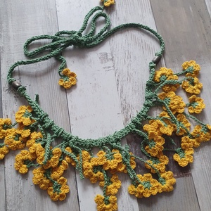 Colier cu flori  - bijuterii - coliere - coliere cu multiple șiruri - Artynos.ro