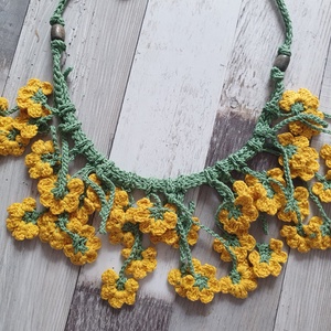 Colier cu flori  - bijuterii - coliere - coliere cu multiple șiruri - Artynos.ro