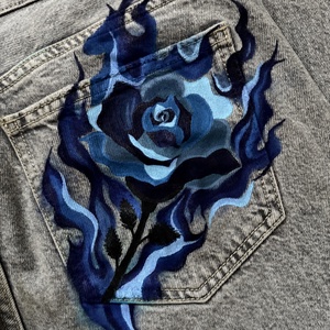 Blue rose, blue flames - Artynos.ro
