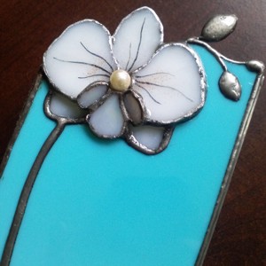 Cutie de bijuterii Orhidee 3D din sticlă Tiffany -  - Artynos.ro