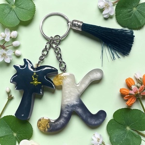Set Brelocuri Handmade pentru Îndrăgostiți / Prieteni � Inițiale Personalizabile - casă & stil de viață - decorațiuni de casă - decorațiuni de pereți - litere decorative  - Artynos.ro