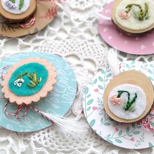 Brose, martisoare Ghiocei - bijuterii - mărțișor - Artynos.ro