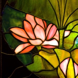 Lotuși Tavi, imagine de perete tiffany luminoasă - casă & stil de viață - decorațiuni de casă - picturi murale - artă murală din sticlă - Artynos.ro