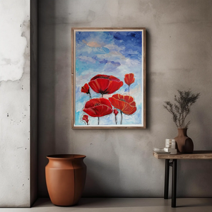 Maci si cer senin tablou original pictura acrilica pe panza - arte vizuale și accesorii  - picturi - pictură acrilică - Artynos.ro